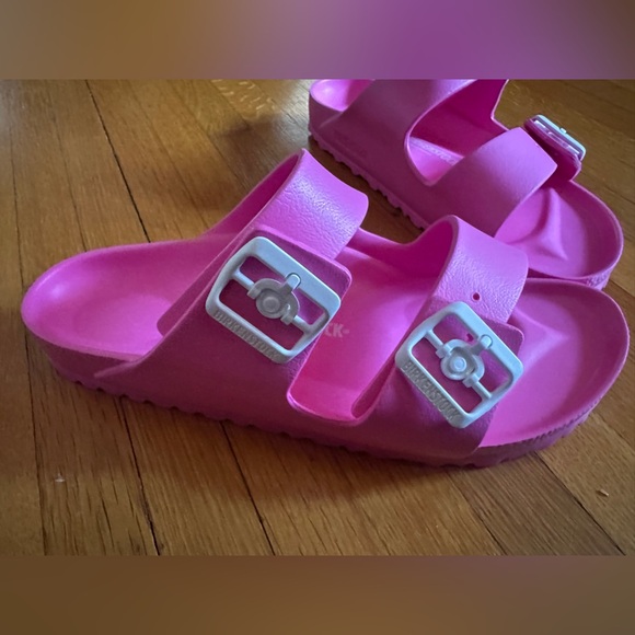 Birkenstock Arizona EVA Sandal in Neon Pink, Size 40 (US 9) NIB - Picture 2 of 8